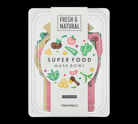 Superfood Bowl Sheet Mask Set 6 Face Masks