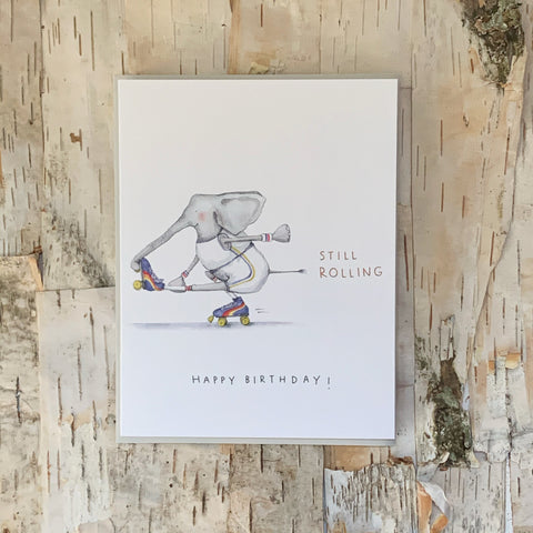 Still Rolling Elephant Card