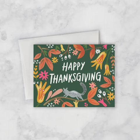 Thanksgiving Mums Card