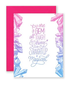 You're A Gem Lion Heart Card