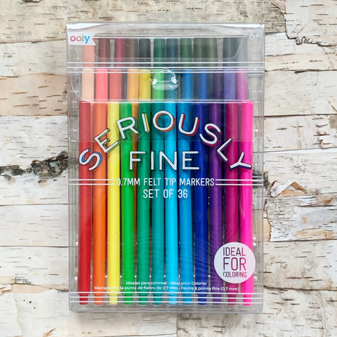 Seriously Fine Felt Tip Markers