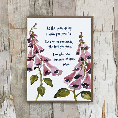 Foxglove Mother's Day Card