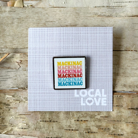 Sunset Repeat Mackinac Enamel Pin