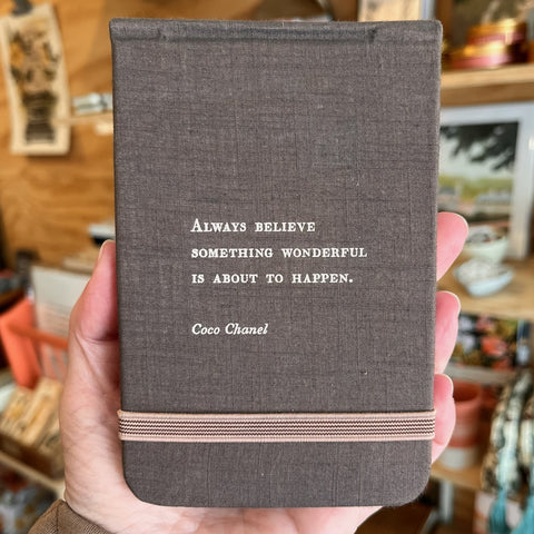 Coco Chanel Fabric Notebook