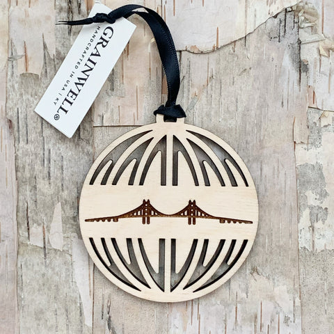 Mackinac Bridge Skyline Ornament