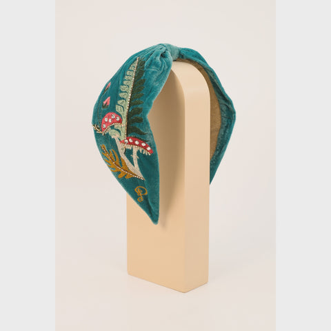 Embroidered Toadstools Headband
