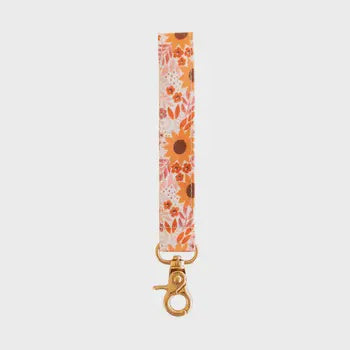 Sunflower Field Wristlet Keychain