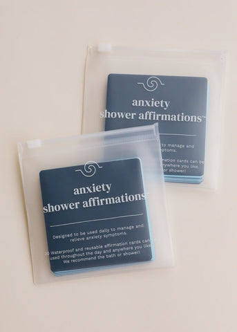 Shower Affirmation Cards - Anxiety