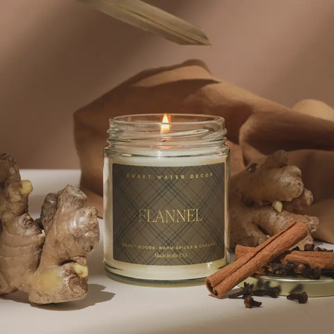 Flannel Gold Foil Candle 9oz