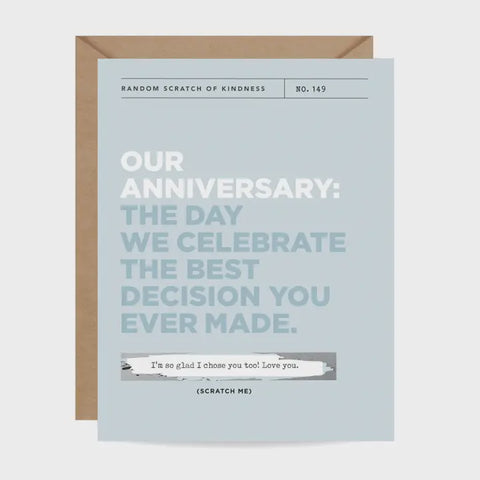 Our Anniversary Scratch Off Card