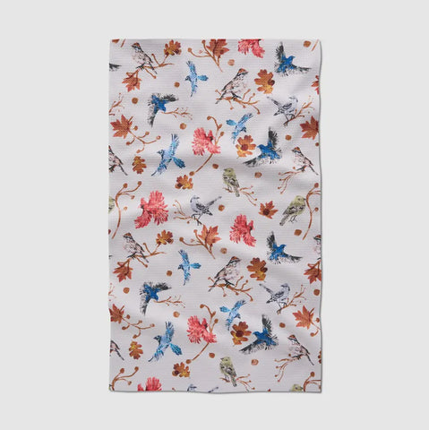 Autumnal Bird Skies Tea Towel