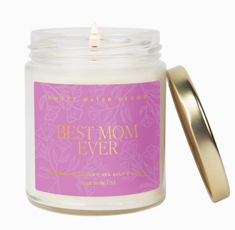 Best Mom Ever Gold Foil Candle 9oz