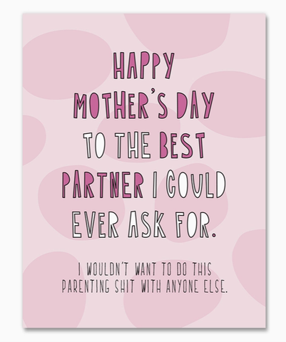 Best Partner Mother's Day Card