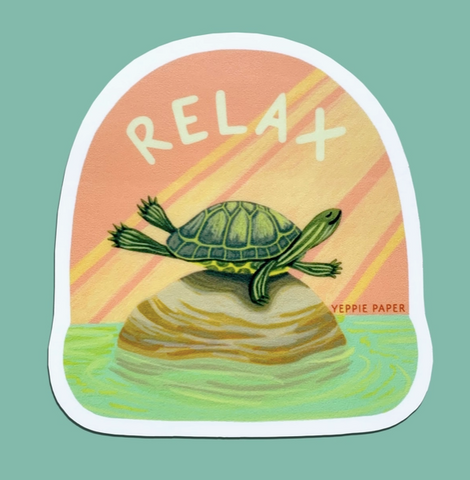 Relax Turtle Sticker