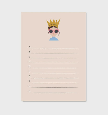 List Queen Brunette Notepad