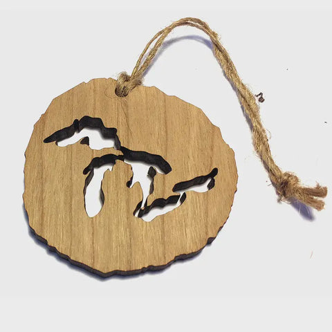 Great Lakes Wooden Ornament