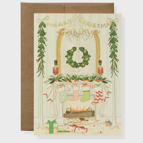 Holiday By The Fire Card Karen