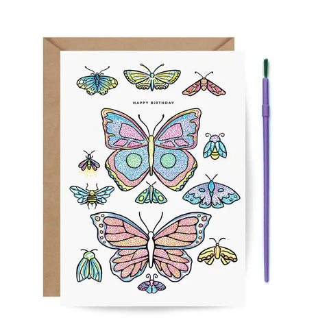 Paint with Water Card - Butterfly Birthday