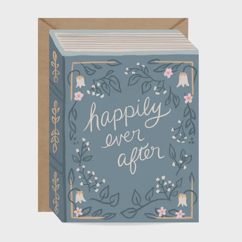 Happily Ever After Wedding Book Card