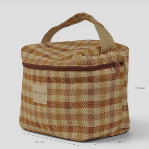 Large Squared Makeup Bag Zia
