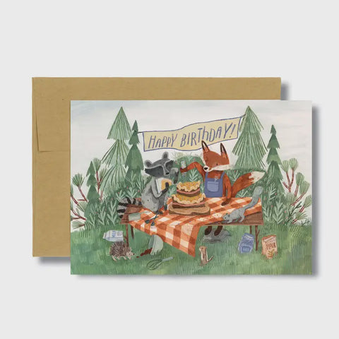 Forest Cake Birthday Card Canyon