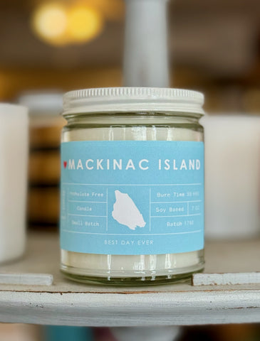 Mackinac Coastal Blue Island Candle 7oz