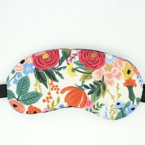 Eye Mask in Cream and Pink Floral