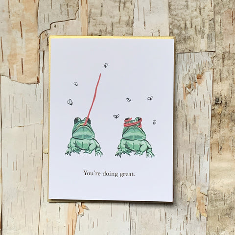 You're Doing Great Frog Card