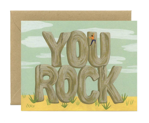 You Rock Climbing Card