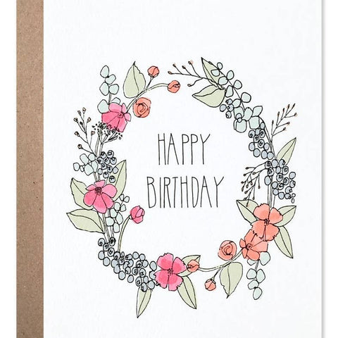 Birthday Wreath Card