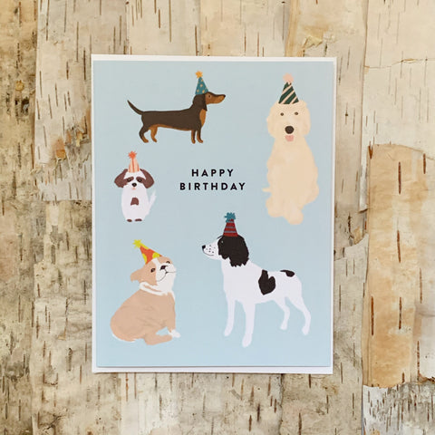 Party Dogs Birthday Card