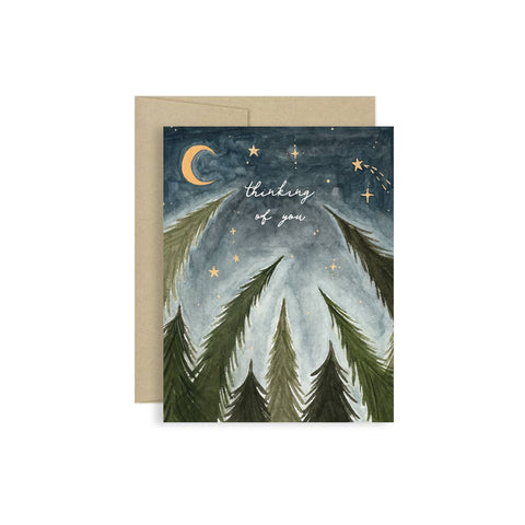 Thinking of You Trees and Stars Card