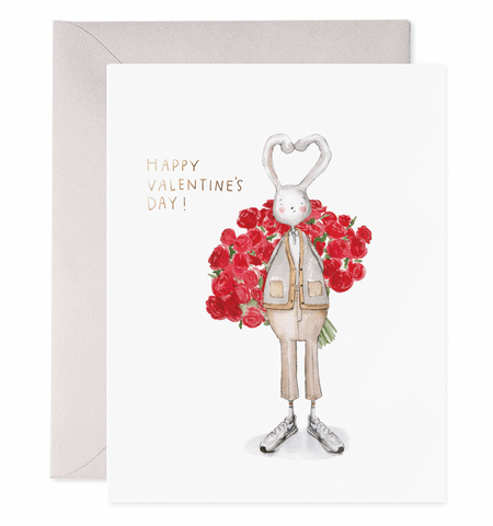 Fancy Pants Valentine Bunny Card