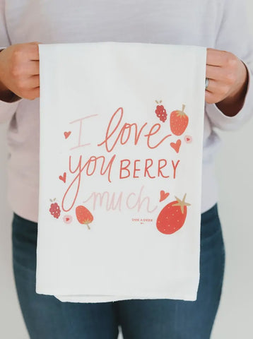 I Love You Berry Much Towel