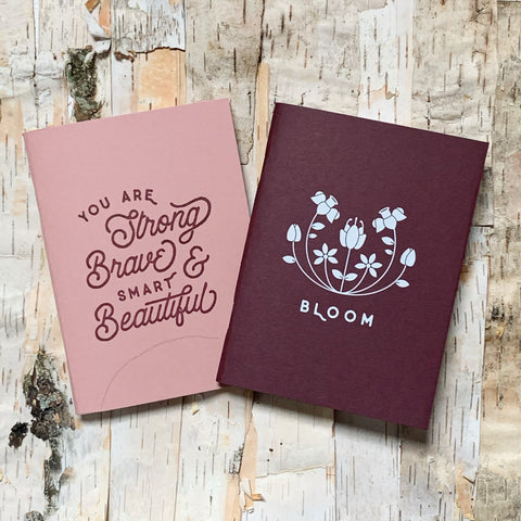 Bloom Strong Brave And Beautiful Pocket Notebooks