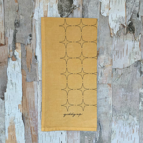 Giddy Up Mustard Hand Dyed Bandana