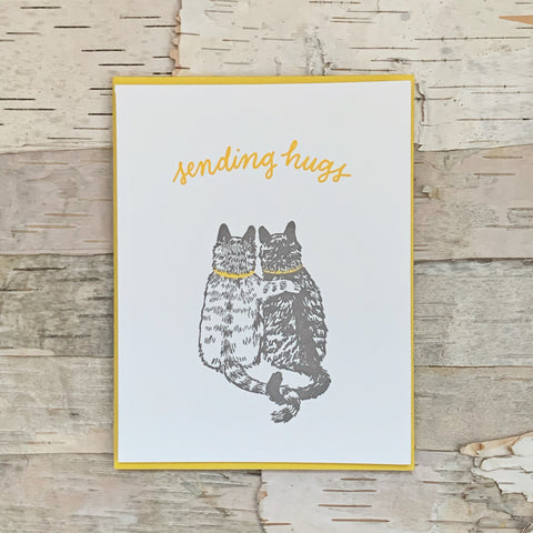 Cat Hugs Support Card