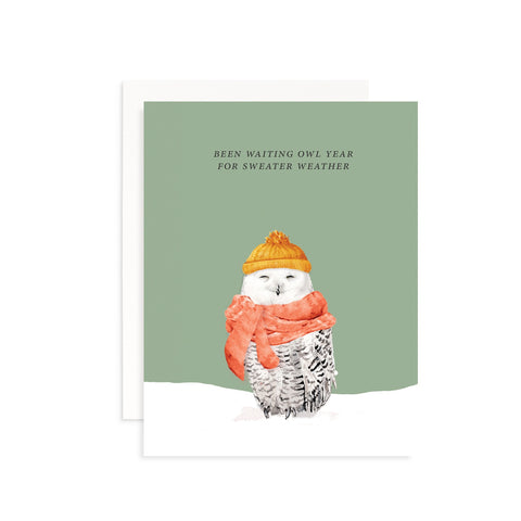 Been Waiting Owl Year Card