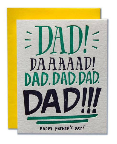 Dad Yelling Father's Day Card