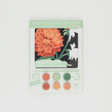 Dahlias Mini Paint By Number Kit