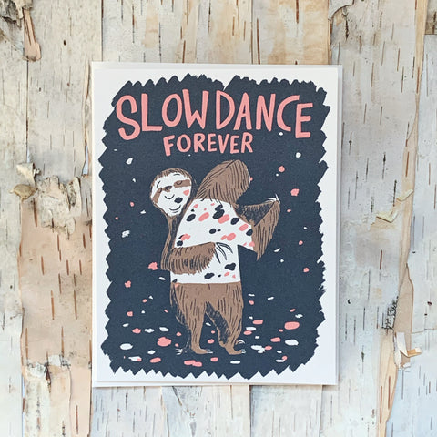 Slow Dance Forever Sloths Card