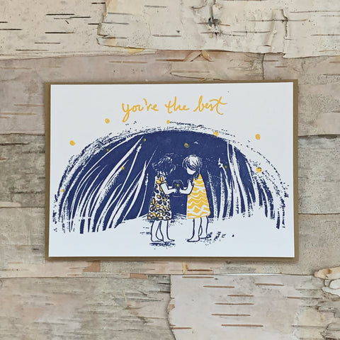 You're The Best Fireflies Card