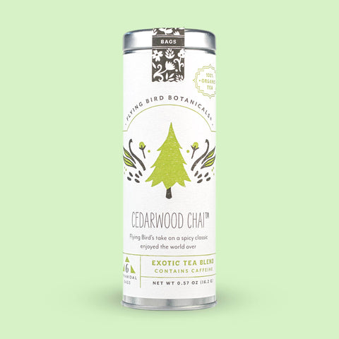 Cedarwood and Chai Tea 6 Bag Tin