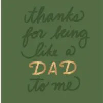 Thanks For Being Like A Dad To Me Card Paper Source