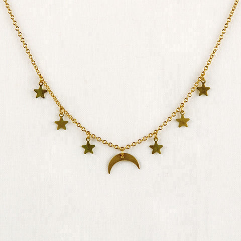 Moon and Stars Necklace Altiplano