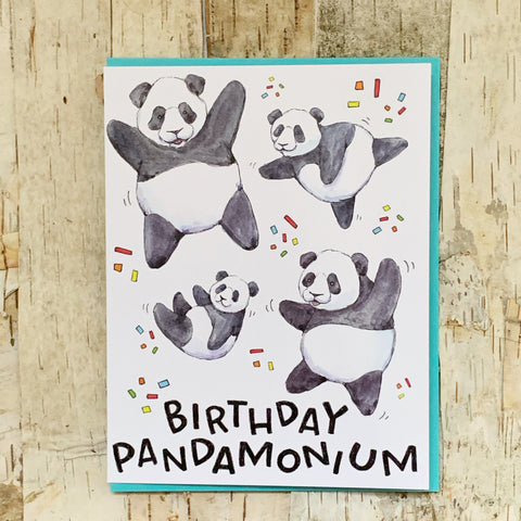 Birthday Pandamonium Card