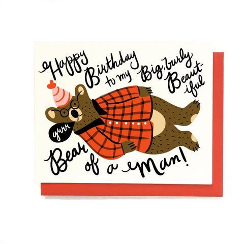 Burly Birthday Man Card