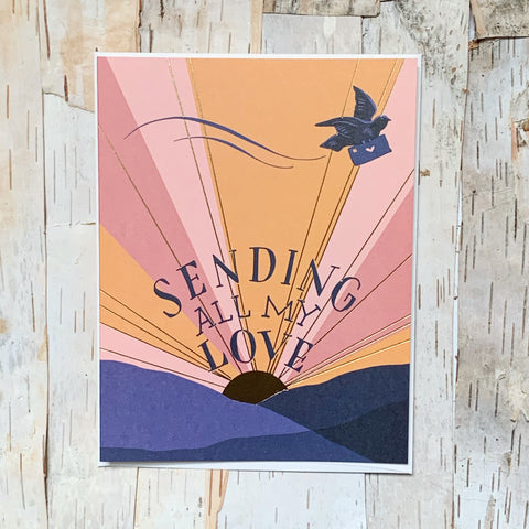 Sending All My Love Card Antiquaria