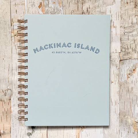 Mackinac Coordinates Journal Ocean Mist