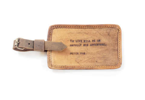 Peter Pan Leather Luggage Tag
